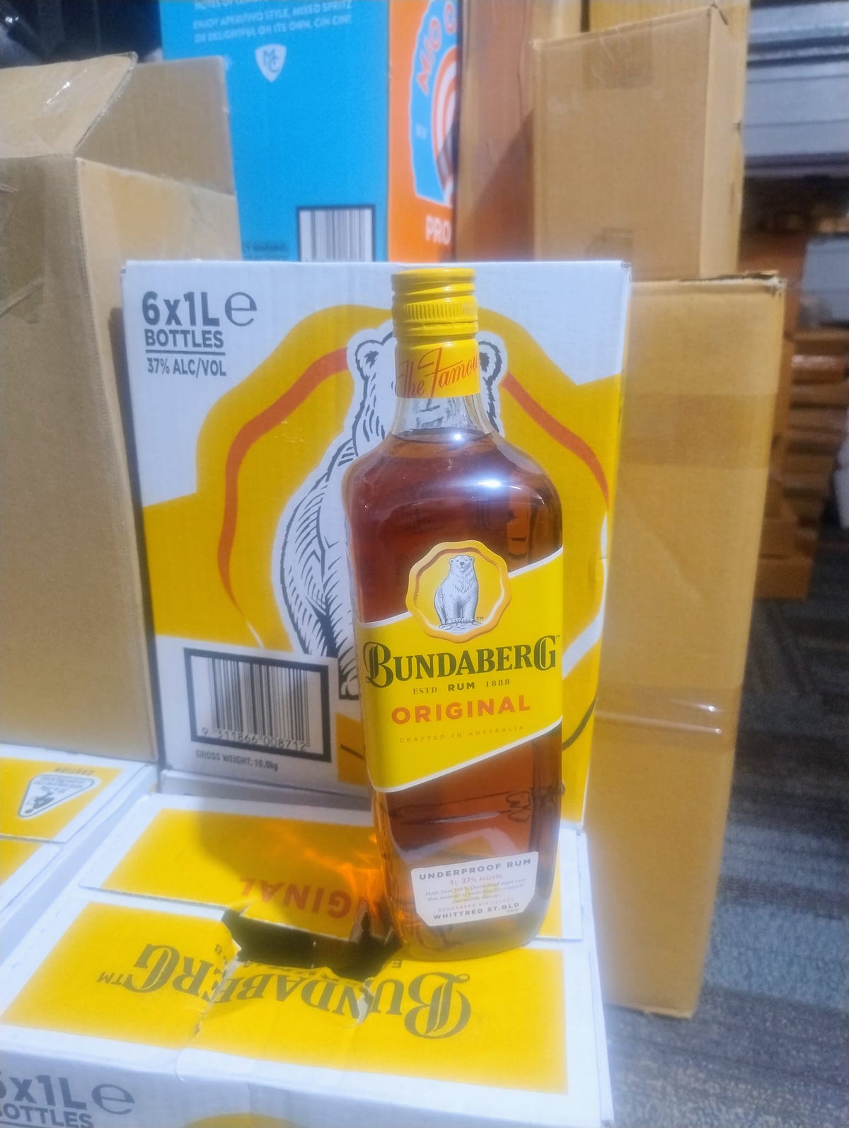 Bundaberg Original Rum 1L (Pack of 6 Bottles) - Lot1