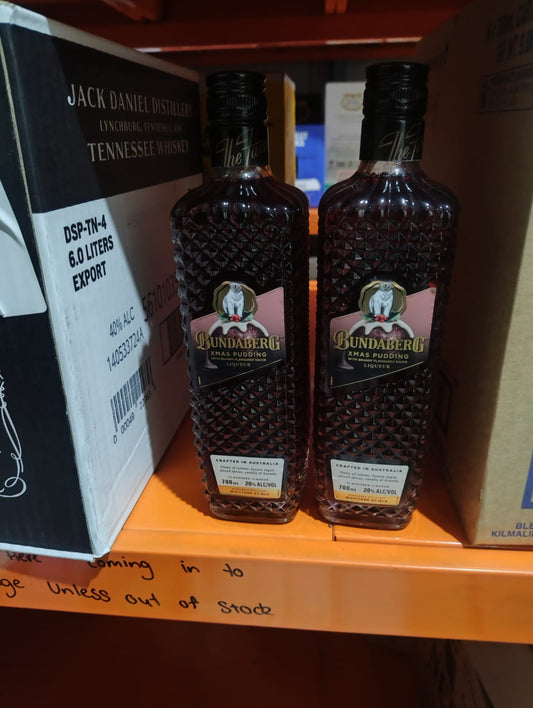 2 x Bundaberg Xmas Pudding RUM  700ml