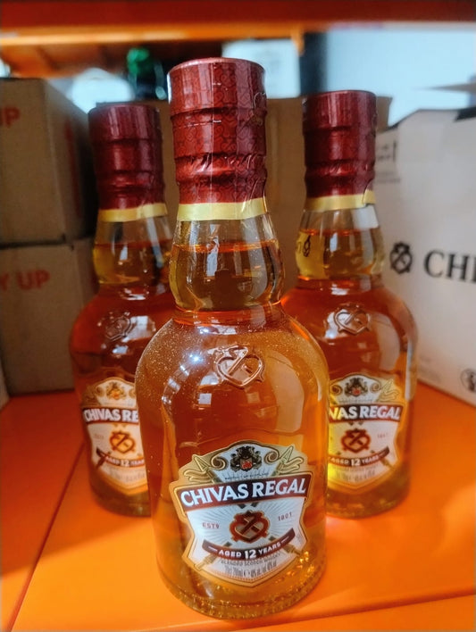 3 x Chivas 12YO 200ml Blended Scotch Whiskey