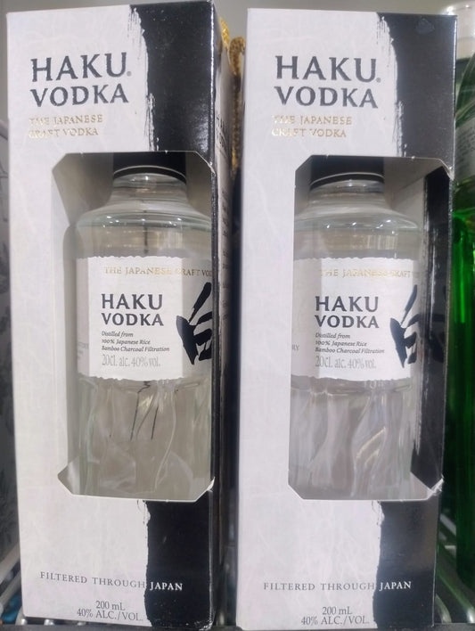 2 x Haku Vodka From Japan 200ml