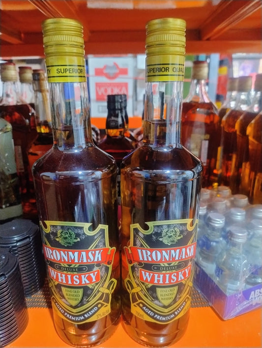 2 x Iron Mask Fine Old Blended Whiskey 700ml