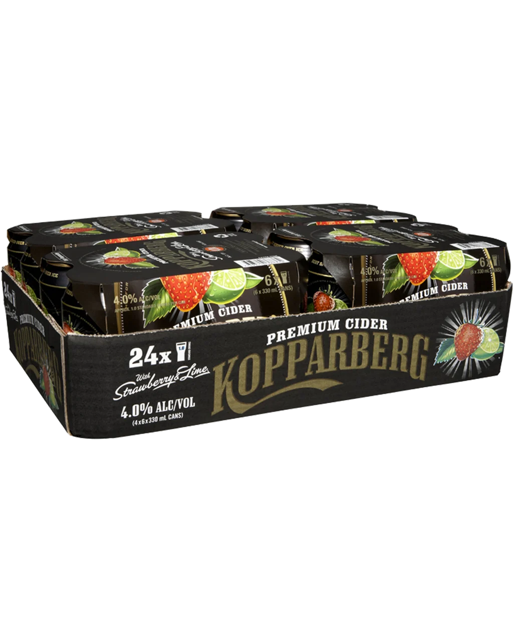 1 x Kopparberg Strawberry & Lime Cans 330ML 24pk