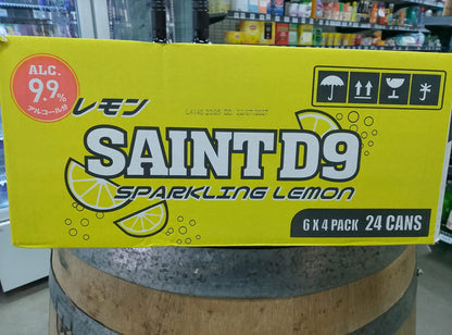 6 x Saint D9 Sparkling Lemon 9.9% 500ml 24pk