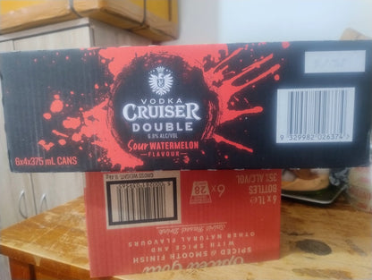 Vodka Cruiser Double - Sour Watermelon Flavour (24 Pack)