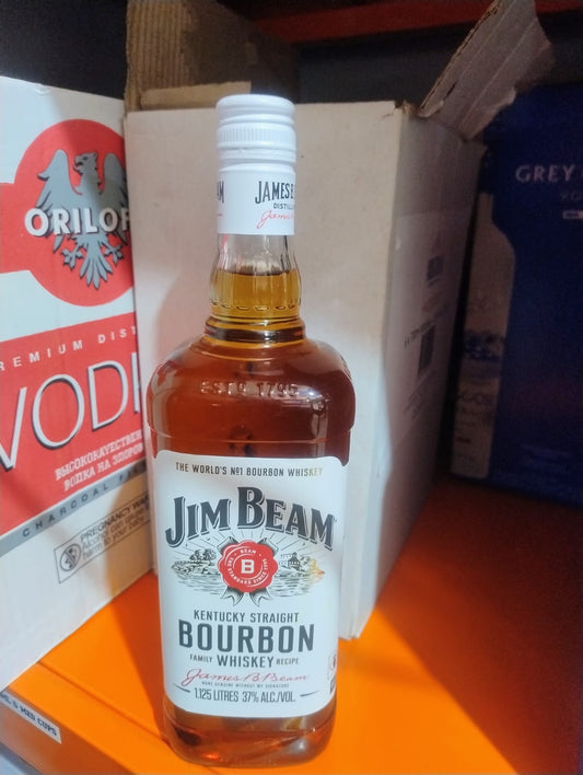 1 x Jim Beam Bourbon Whiskey x 1.125 Litre