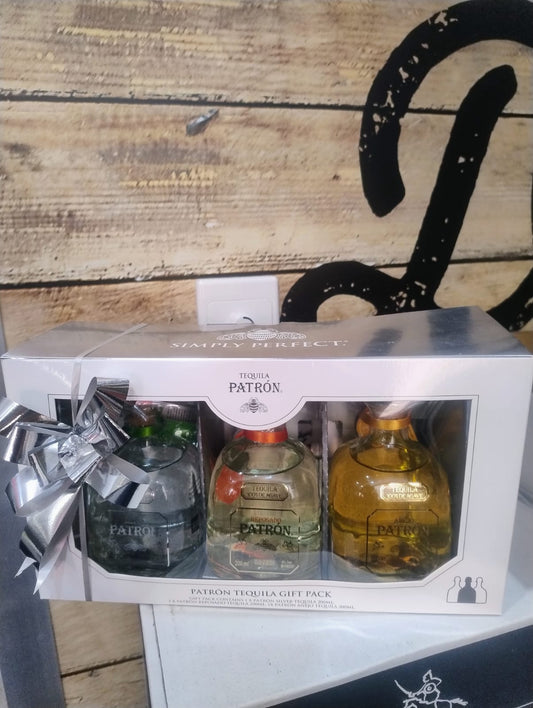 1 x Patron Tequila Gift Pack 3x200mL