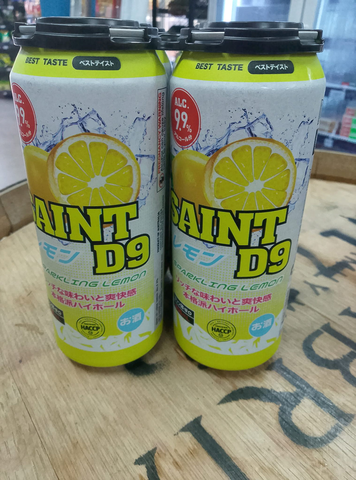 6 x Saint D9 Sparkling Lemon 9.9% 500ml 24pk