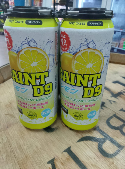 6 x Saint D9 Sparkling Lemon 9.9% 500ml 24pk