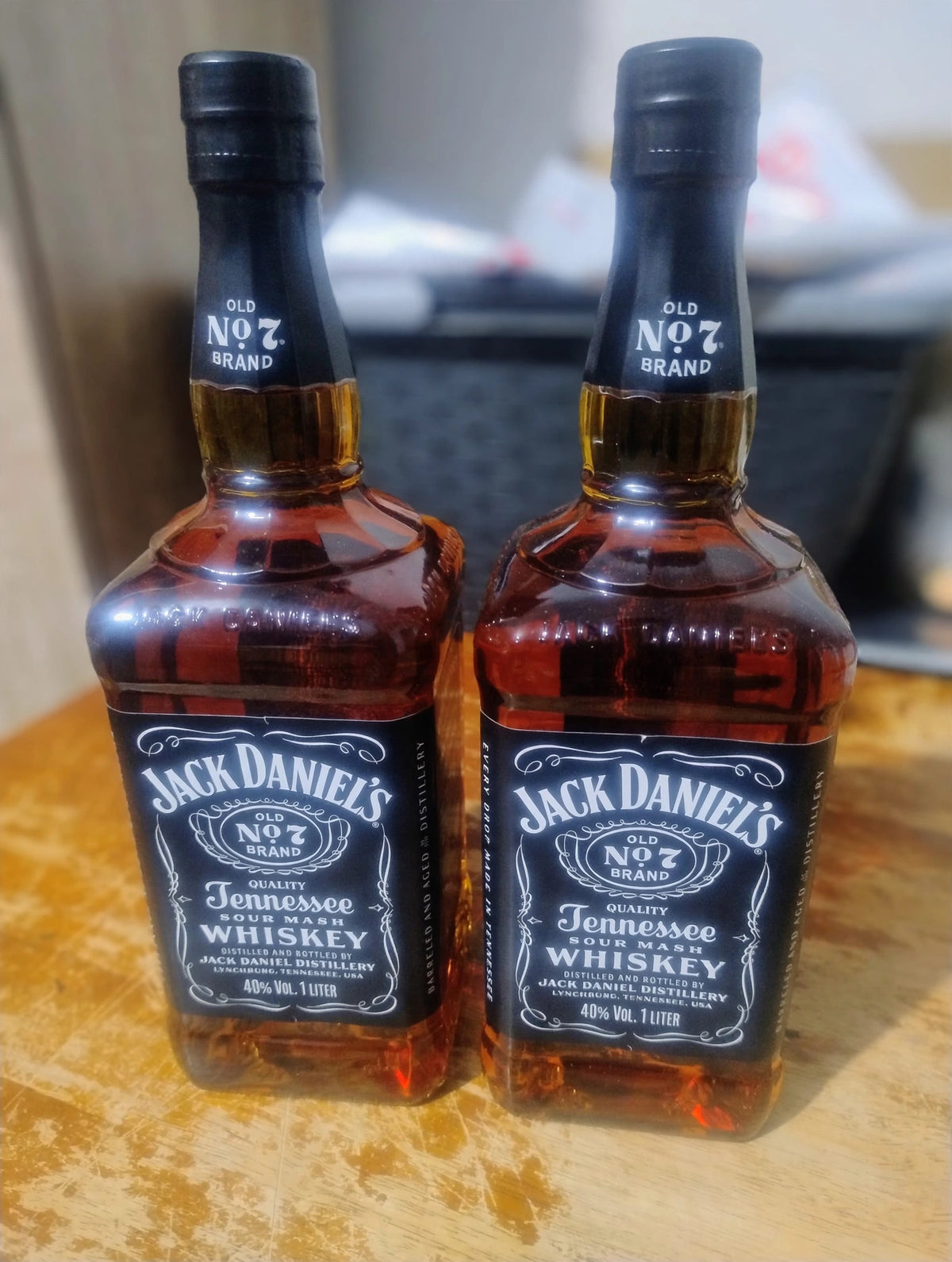 2 x Jack Daniel's Old No.7 Tennessee Whiskey 1L